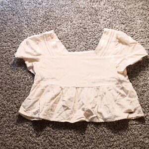 Offcorss 🇨🇴 cream crop top